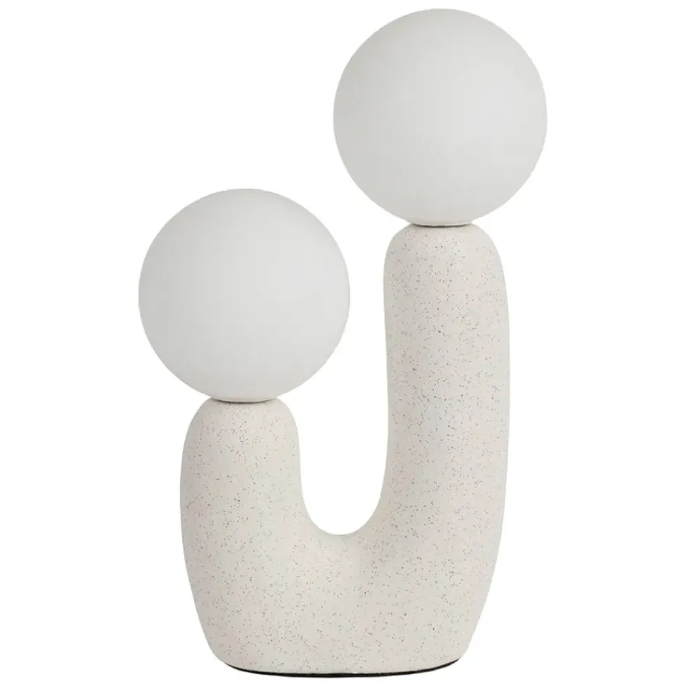 Lampe céramique en écru h31cm - Organic