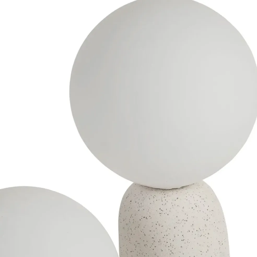 Lampe céramique en écru h31cm - Organic