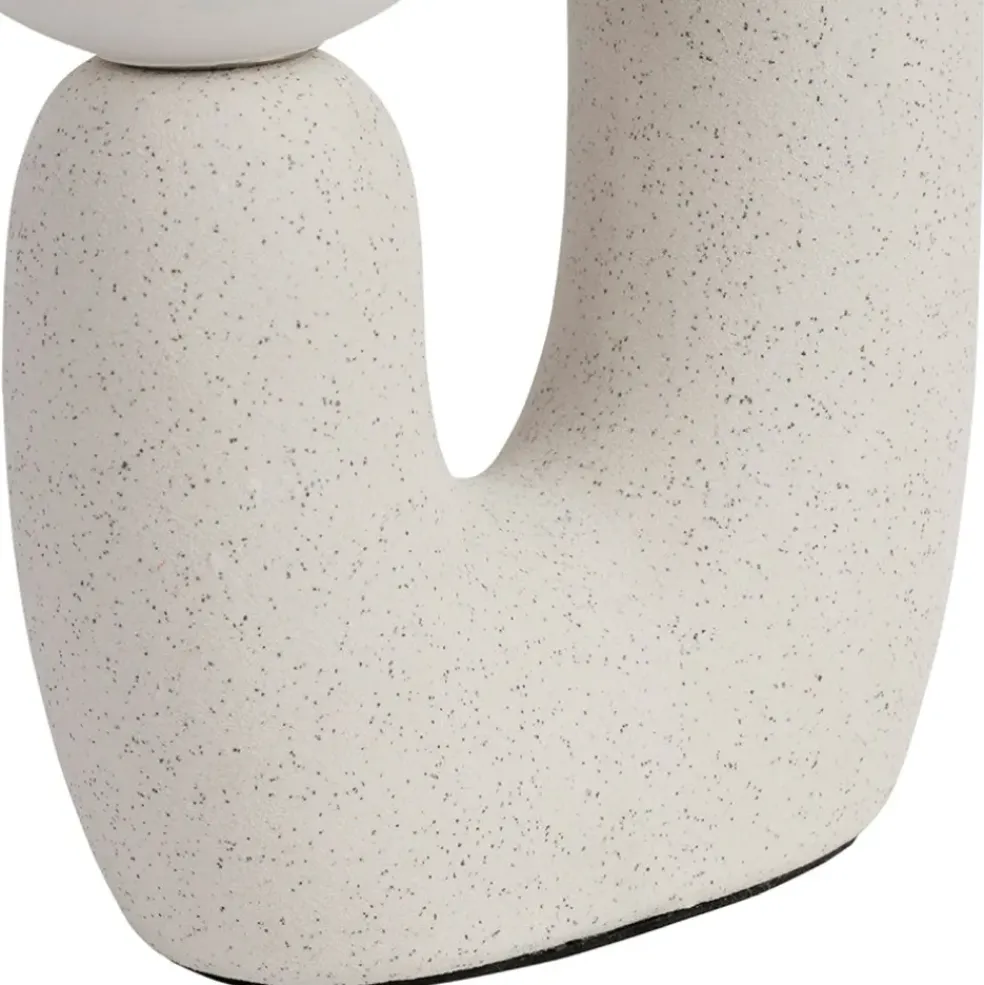 Lampe céramique en écru h31cm - Organic