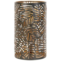Lampe cylindre en fer H25cm noir - Palmier