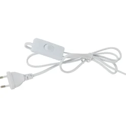 Lampe cylindre en porcelaine h24cm blanc - palmea