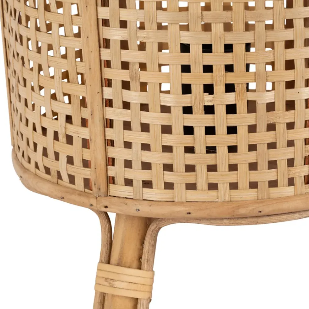 Lampe en bambou et sapin naturel h30cm - Ladret