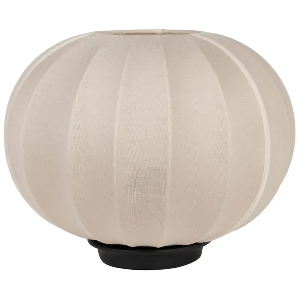 Lampe en coton beige h28.5cm - Klosen