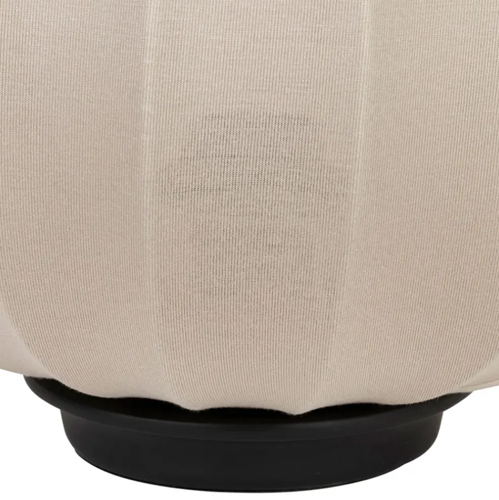Lampe en coton beige h28.5cm - Klosen