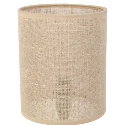 Lampe en céramique écru et lin naturel - Jadea