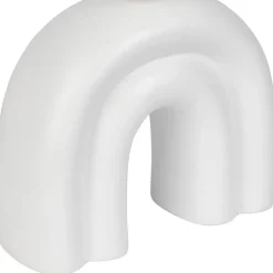 Lampe en céramique et coton ecru h32cm - Organic
