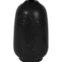 Lampe en céramique et coton noir h41cm - Figura