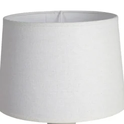 Lampe en céramique et lin écru h52cm - Klosen