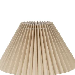 Lampe en céramique et lin écru h40cm - Greeka