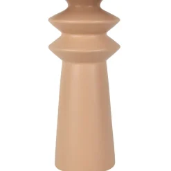 Lampe en céramique et papier naturel et nude h44cm - Opale