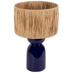 Lampe en céramique indigo h38cm - Palma