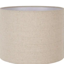 Lampe en céramique émeraude et lin h40cm - Verda