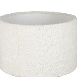 Lampe en céramique noir et coton ecru h41cm - Organic