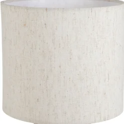Lampe en céramique rayée brun et écru h40cm - Paese