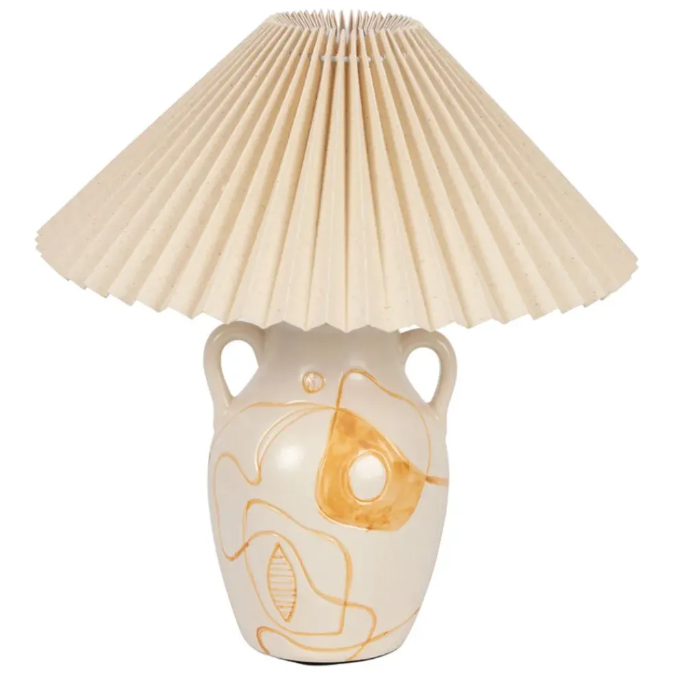 Lampe en céramique terracotta h40cm - Greeka