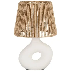 Lampe en dolomite écru h38cm - Greeka