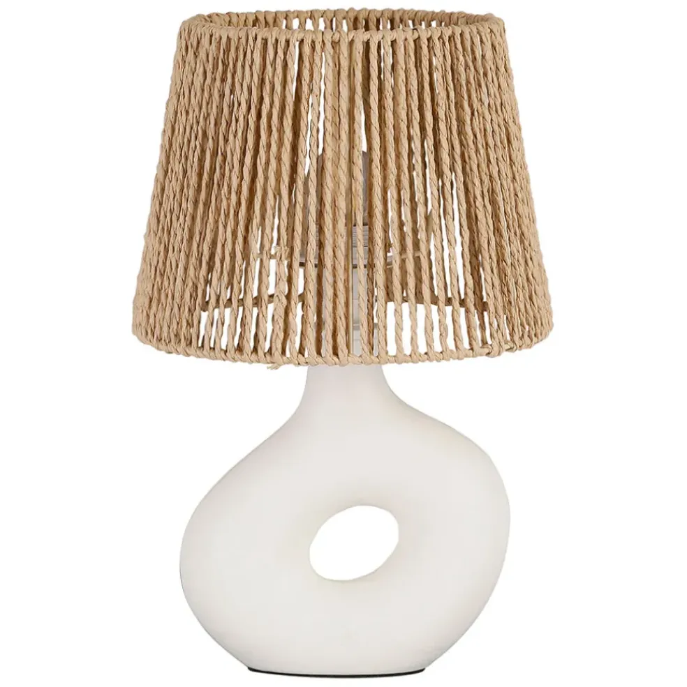 Lampe en dolomite écru h38cm - Greeka