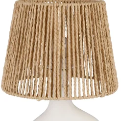 Lampe en dolomite écru h38cm - Greeka