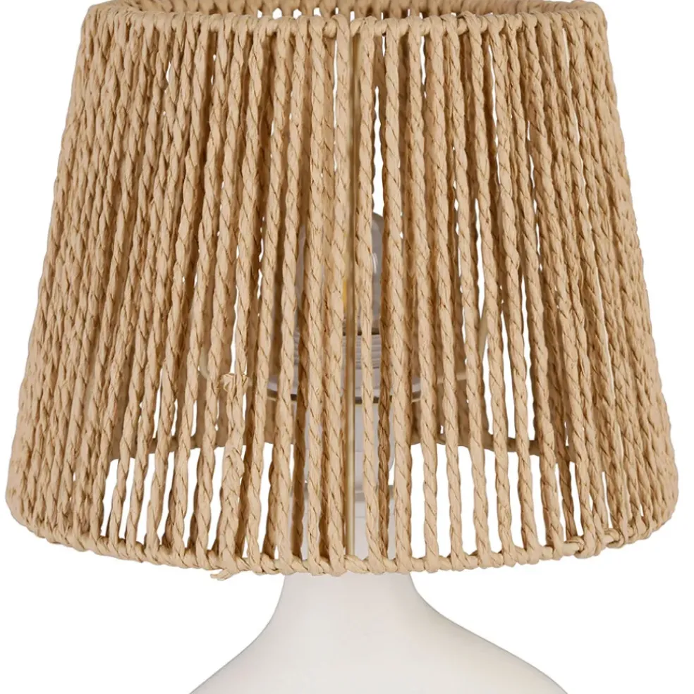 Lampe en dolomite écru h38cm - Greeka