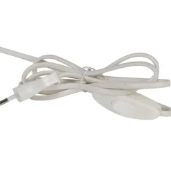 Lampe en fer blanc et jute h57cm - Quintao