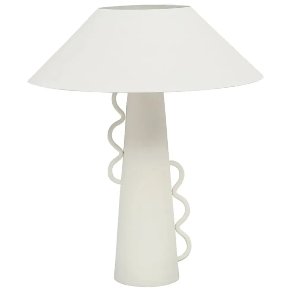Lampe en fer écru d38xh47cm - Ardecor