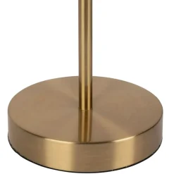 Lampe en fer et verre doré et blanc h37.5cm - Ardecor