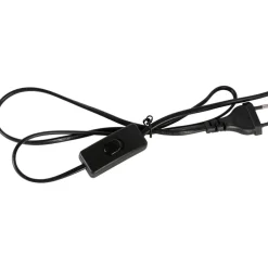 Lampe en fer et verre noir h61cm - Ardecor
