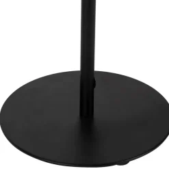Lampe en fer et verre noir mat h36cm - Ardecor