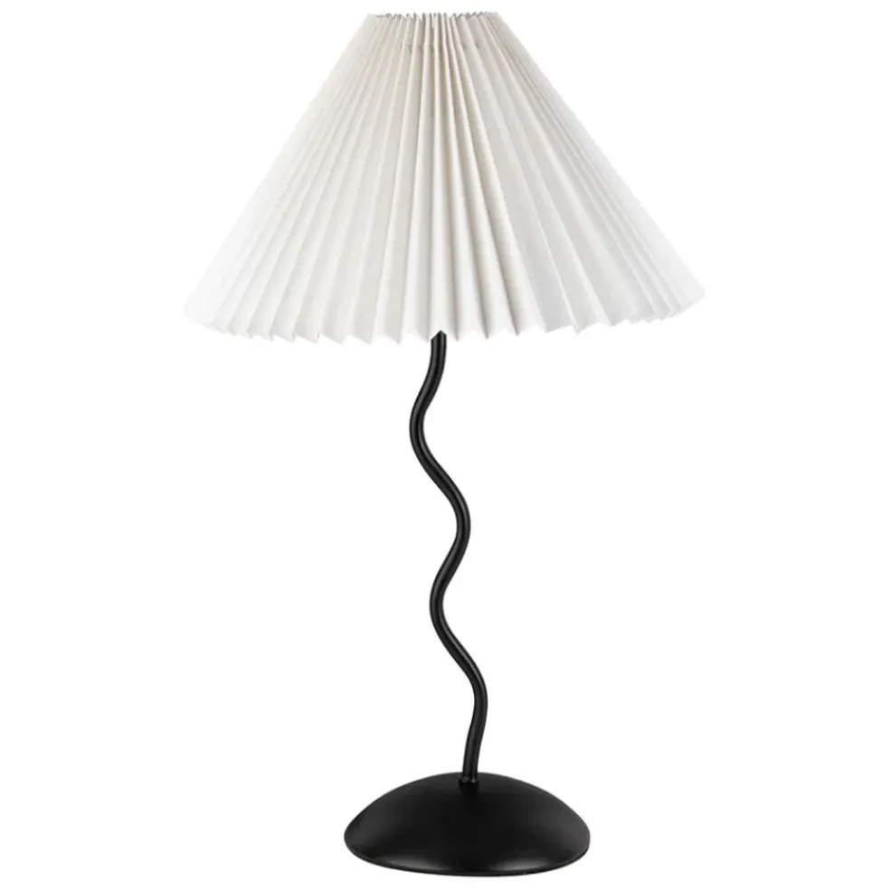 Lampe en fer noir et blanc h50cm - Funky