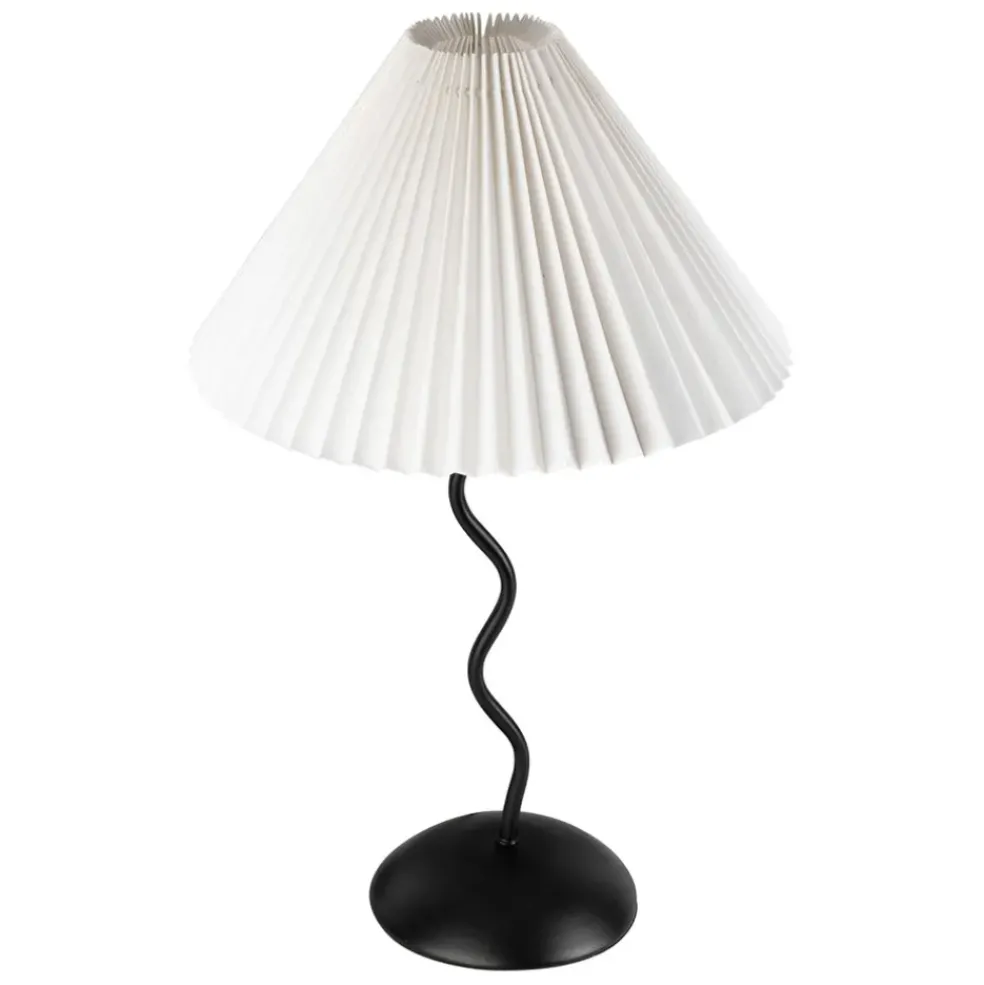 Lampe en fer noir et blanc h50cm - Funky