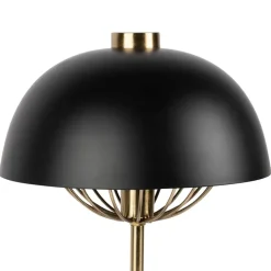 Lampe en fer noir et doré h42cm - Ardecor