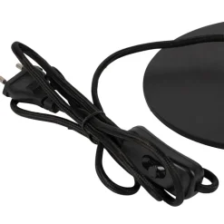 Lampe en fer noir et doré h42cm - Ardecor