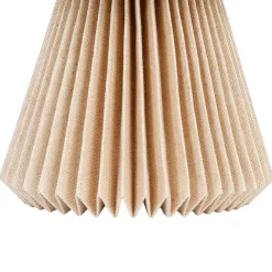 Lampe en papier et coton recyclé beige d33xh33cm - Fontelo