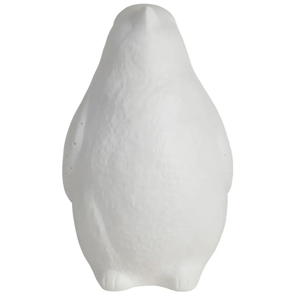 Lampe en porcelaine blanc h25.5cm - Pingouin