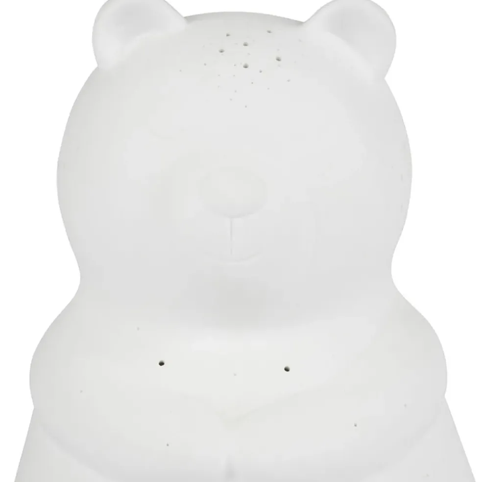 Lampe en porcelaine blanc h20.5cm - Ours