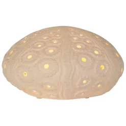 Lampe en porcelaine blanc h12cm - Galet