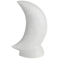 Lampe en porcelaine blanc h26cm - Luna