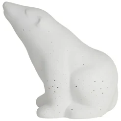 Lampe en porcelaine blanc h18.5cm - Ours Polaire
