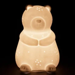 Lampe en porcelaine led blanc - ours