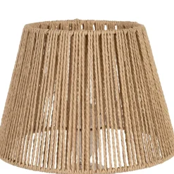 Lampe en terre cuite blanc mate et naturel h32cm - Nira