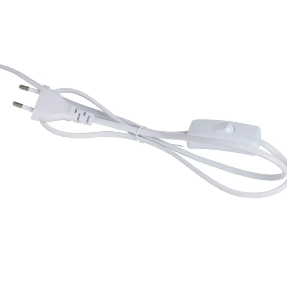 Lampe en terre cuite et lin blanc h47cm - Tahra