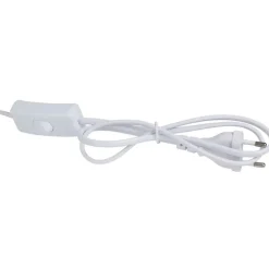 Lampe en terre cuite et lin blanc h59cm - Tahra