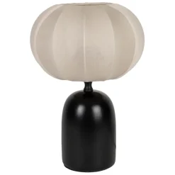 Lampe en terre cuite noir et beige h29cm - Klosen