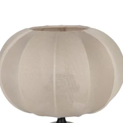 Lampe en terre cuite noir et beige h29cm - Klosen