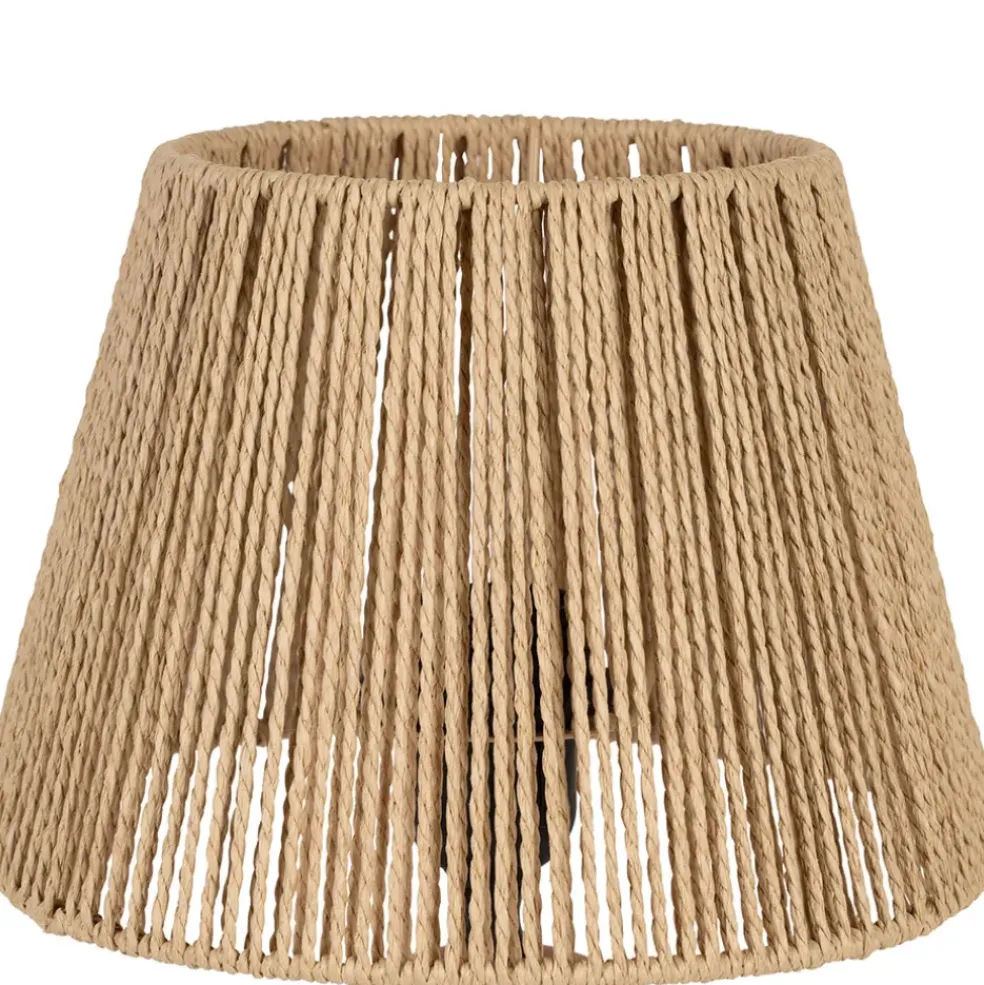 Lampe en terre cuite terracotta mate et naturel h32cm - Nira
