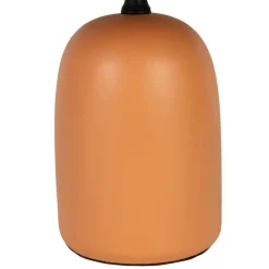 Lampe en terre cuite terracotta mate et naturel h32cm - Nira