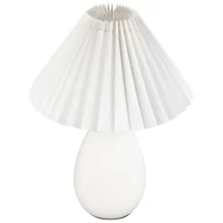 Lampe en terrecuite blanc h33cm - Funny