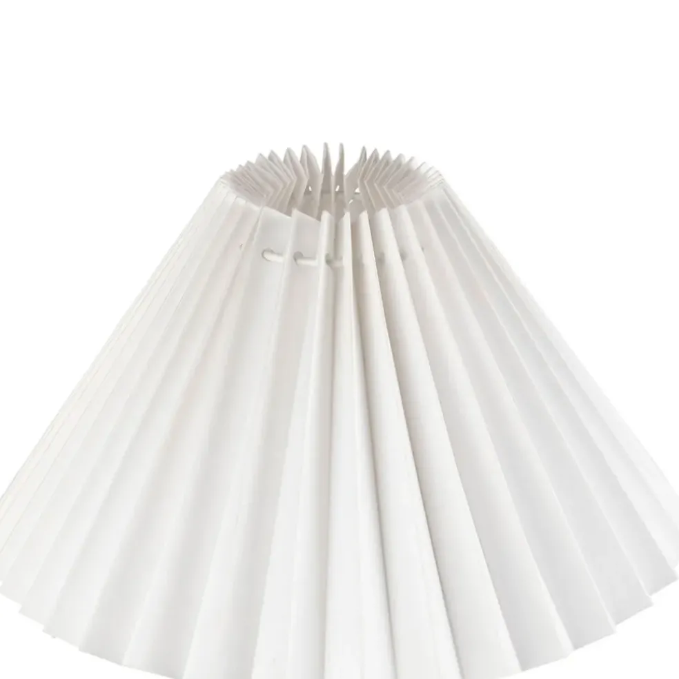Lampe en terrecuite blanc h33cm - Funny
