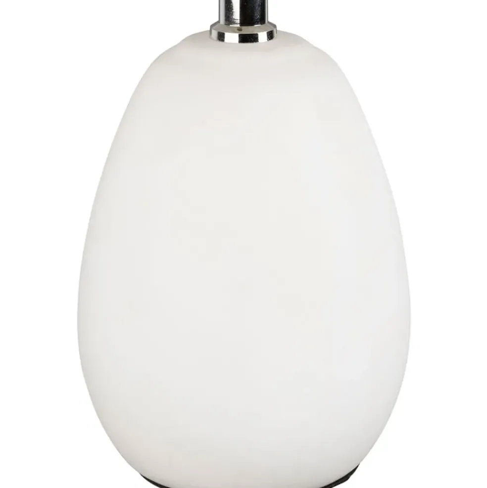 Lampe en terrecuite blanc h33cm - Funny
