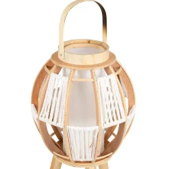 Lampe lanterne sur pied naturelle H82cm - Cordey